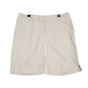 LILLY PULITZER Beige Palm Beach Fit 10" Inseam Long Khaki Shorts SIZE 6